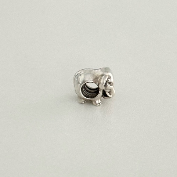 Pandora Sterling Silver Elephant Animal Rare Retired Bead Charm - Picture 4 of 6
